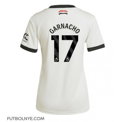 Camiseta Manchester United Alejandro Garnacho #17 Tercera Equipación para mujer 2024-25 manga corta